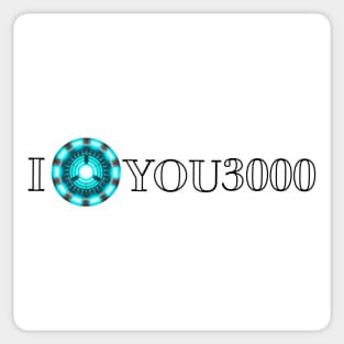 I love you 3000 Sticker